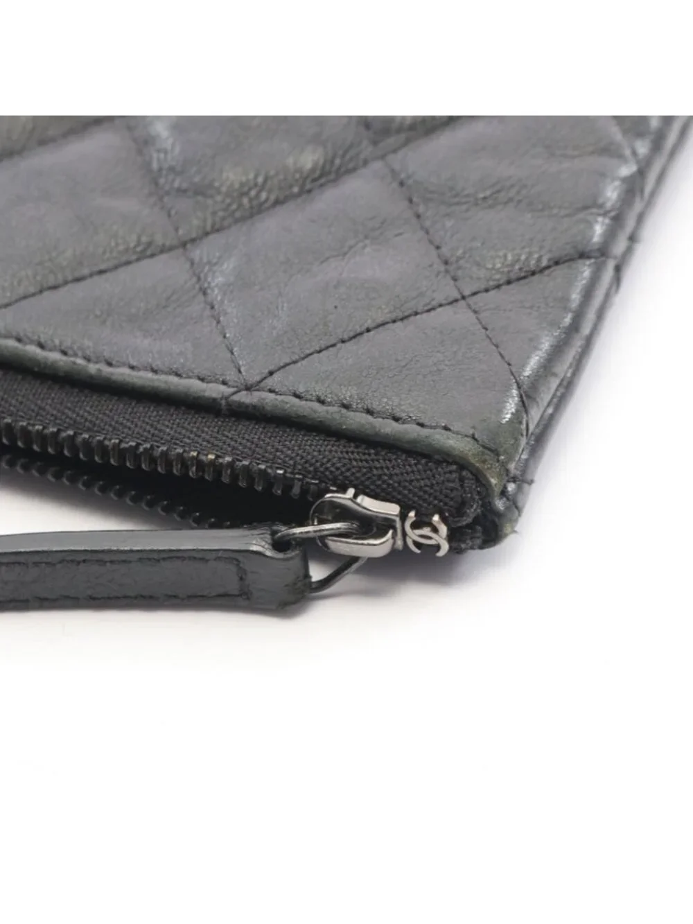 Chanel Clutch Quilted Black Leather